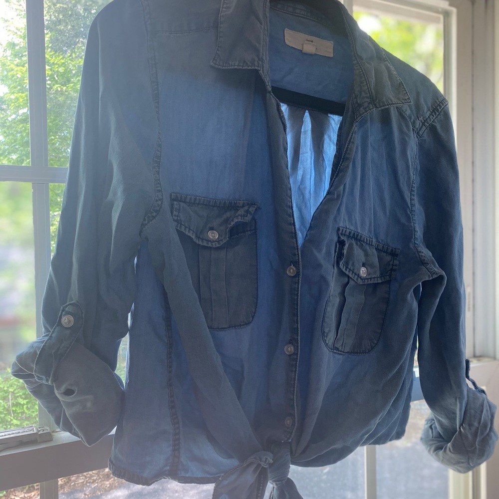Thread Up Tie Denim Shirt